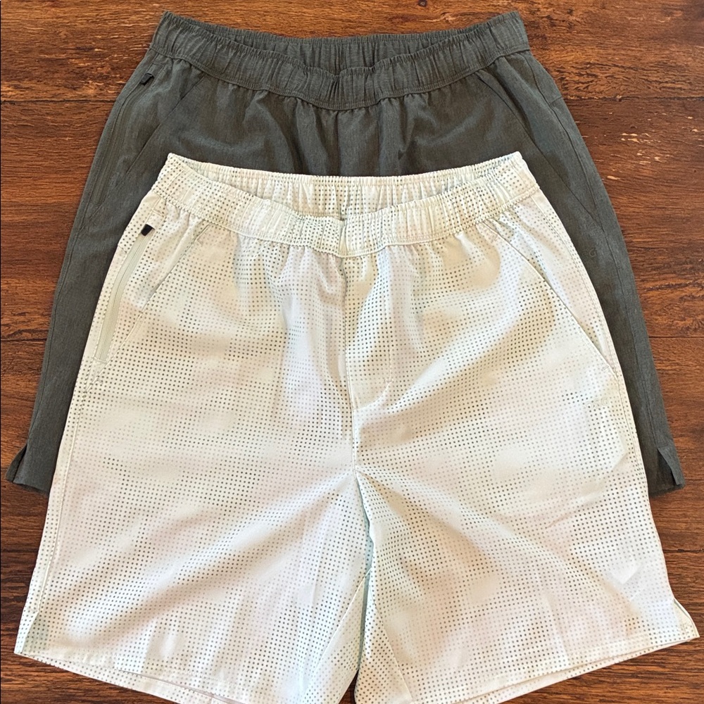 DSG Men's Athletic Shorts Bundle forest green and camo
